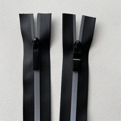 Υδατοασθενής φερμουάρ TPU/PU, υδατοασθενής φερμουάρ με ανακλαστική λωρίδα στις δύο πλευρές για εξωτερικούς χώρους, μπουφάν, ενδύματα
