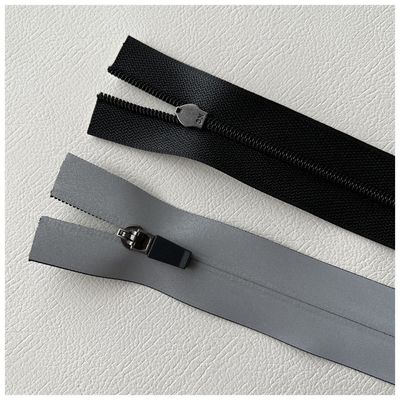Υδατοασθενής φερμουάρ TPU/PU, υδατοασθενής φερμουάρ με ανακλαστική λωρίδα στις δύο πλευρές για εξωτερικούς χώρους, μπουφάν, ενδύματα
