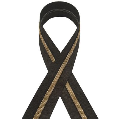 5# Νάιλον φερμουάρ Χρυσό πολύχρωμο ηλεκτροπλαστικό δόντια Χρυσό και Ασημένιο κρεμμύδι φερμουάρ νάιλον φερμουάρ για πώληση